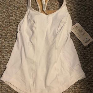 NEW WITH TAGS! white lululemon tank size 8.